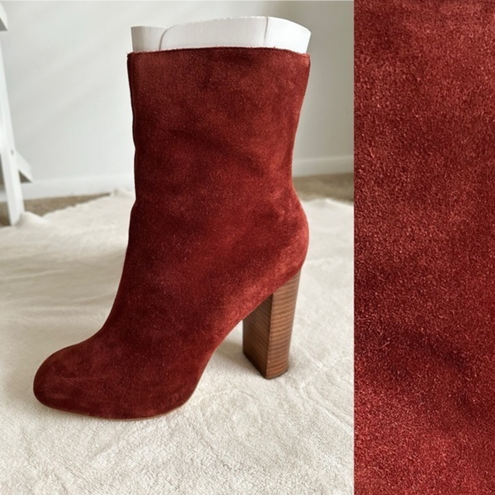 Sole Society Veronika Boots real suede 9M Bordeaux color​​​